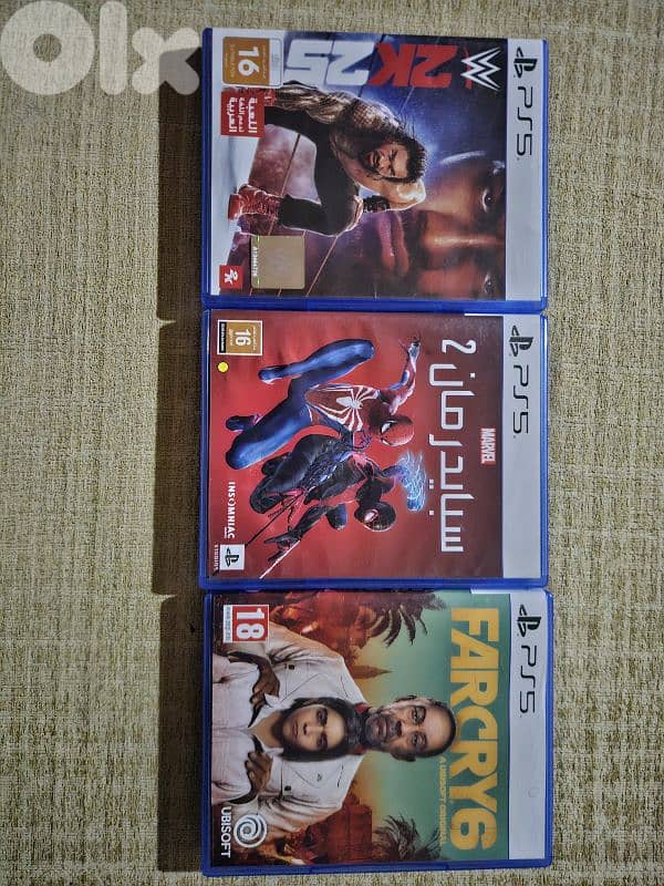 WWE2K25, SPIDERMAN 2, FARCRY 6 0