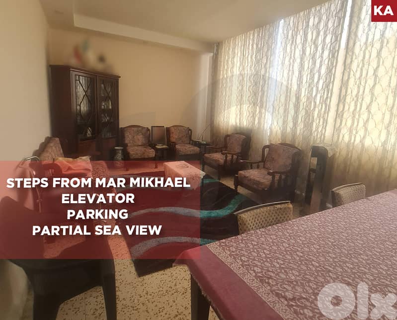 Steps from Mar Mikhael, elevator, sea view, Rmeil/الرميل REF#KA132514 0