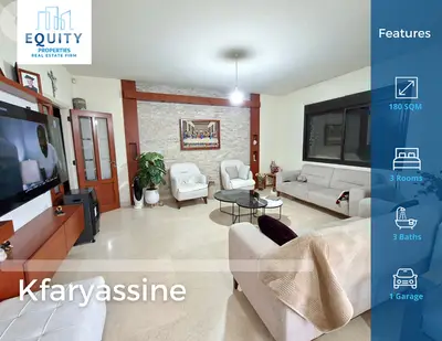 180 SQM Apartment For Sale In Kfaryassine شقة للبيع #HS11472 180 SQM Apartment For Sale In Kfaryassine شقة للبيع #HS11472