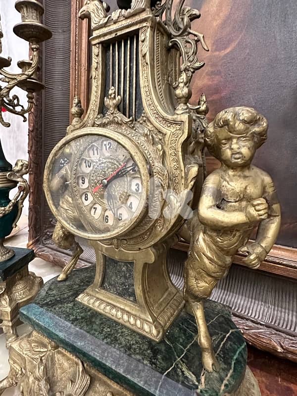 Imperial Mantle Clock Candelabra Garniture Set 0