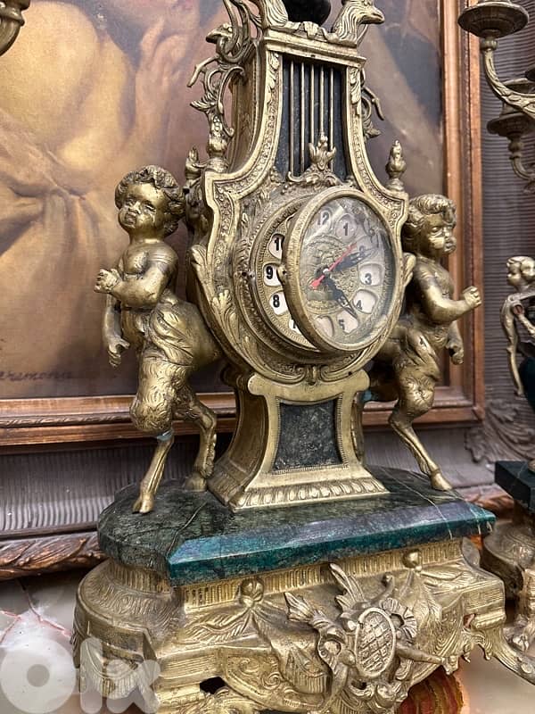 Imperial Mantle Clock Candelabra Garniture Set 6