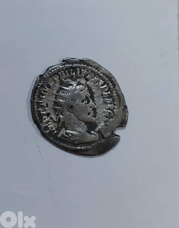 Philip The Arab Ancient Roman Silver Billion Coin year 244 AD 0