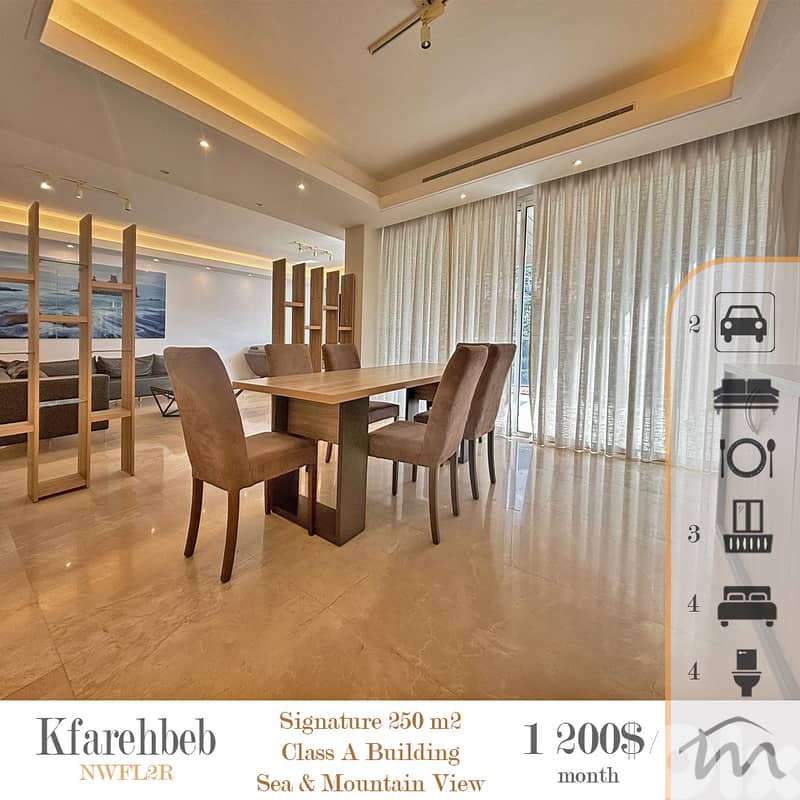 Kfarehbeb | Signature 4 Bedrooms Apart | Class A Building | Open View 0