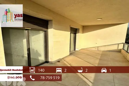 Qennebit Baabdat 140m2 | Brand New | Modern | Prime Location | JM