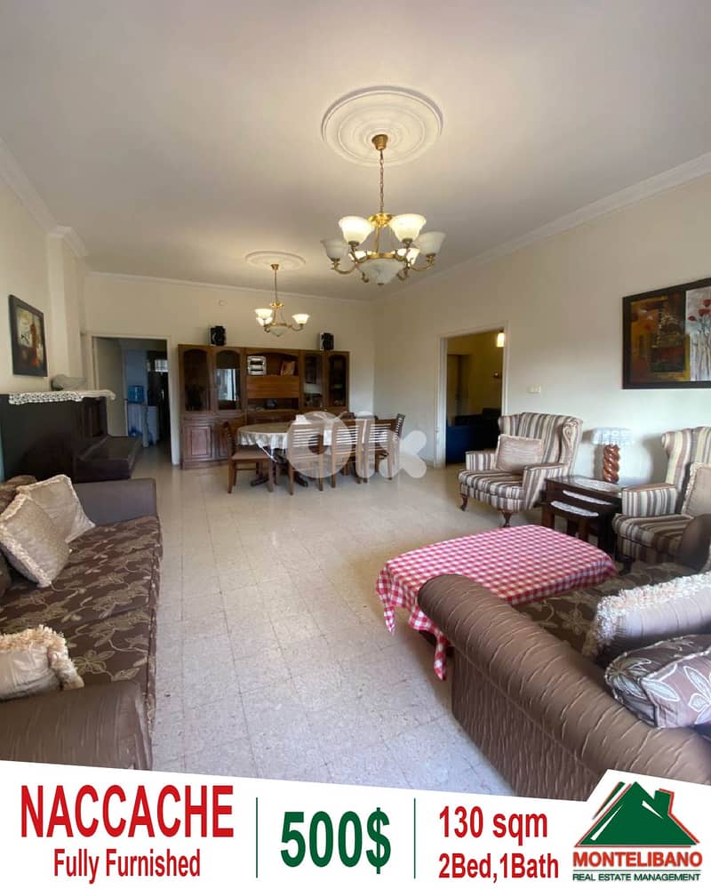 130 sqm Apartment For Rent in Naccache نقاش with Open View 0