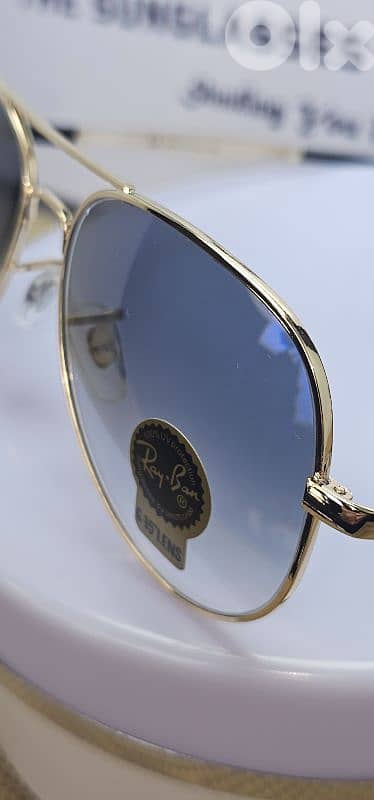 Gradient Blue Ray-Ban Aviator sunglasses 0