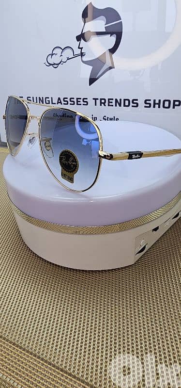 Gradient Blue Ray-Ban Aviator sunglasses 6
