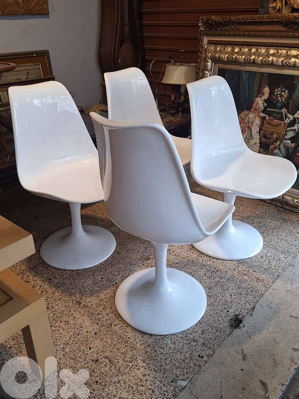 4 vintage original fiber chairs 7