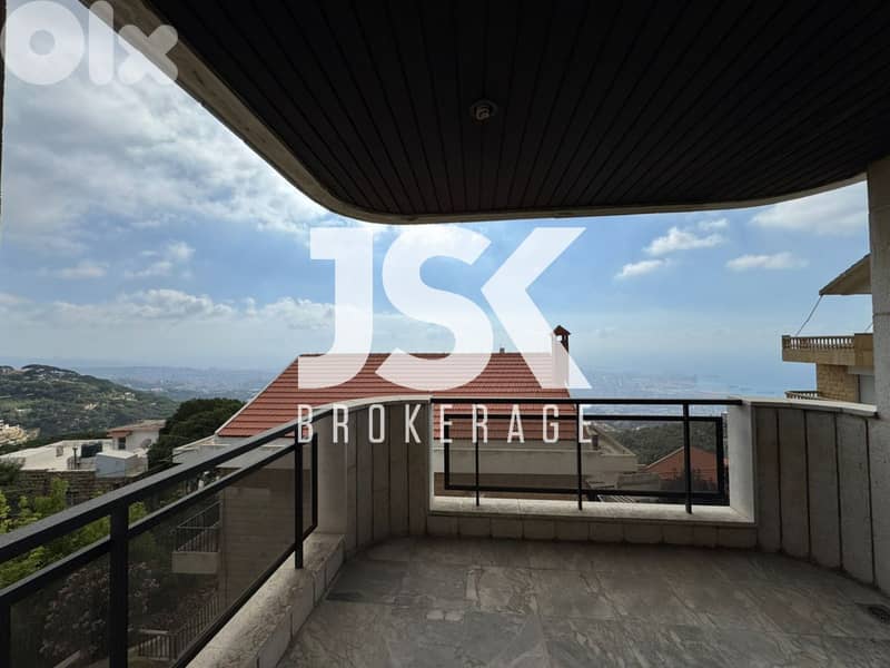 L18136 - Spacious Apartment With Open View For Sale in Beit Meri 0