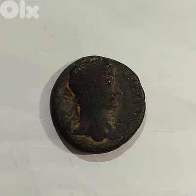 Ancient Phoenicia Bronze coin Saida mint Emperor Hadrian year 117 AD