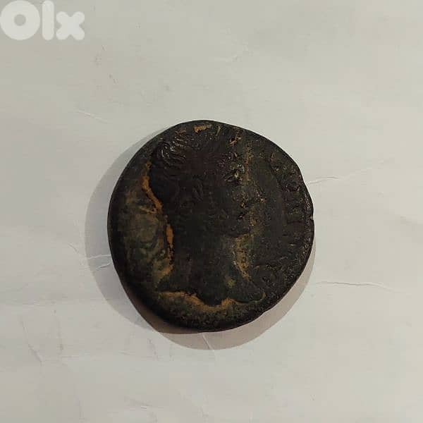 Ancient Phoenicia Bronze coin Saida mint Emperor Hadrian year 117 AD 0