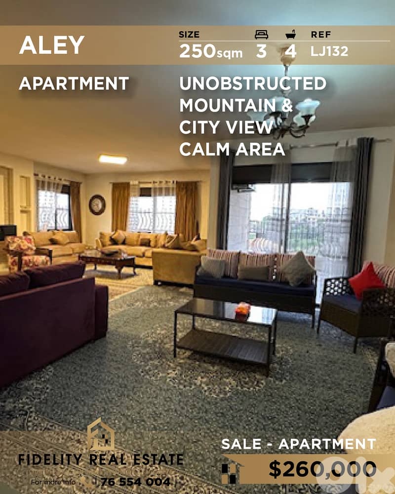 Apartment for sale in Aley LJ132 شقة للبيع في عاليه - Apartments ...