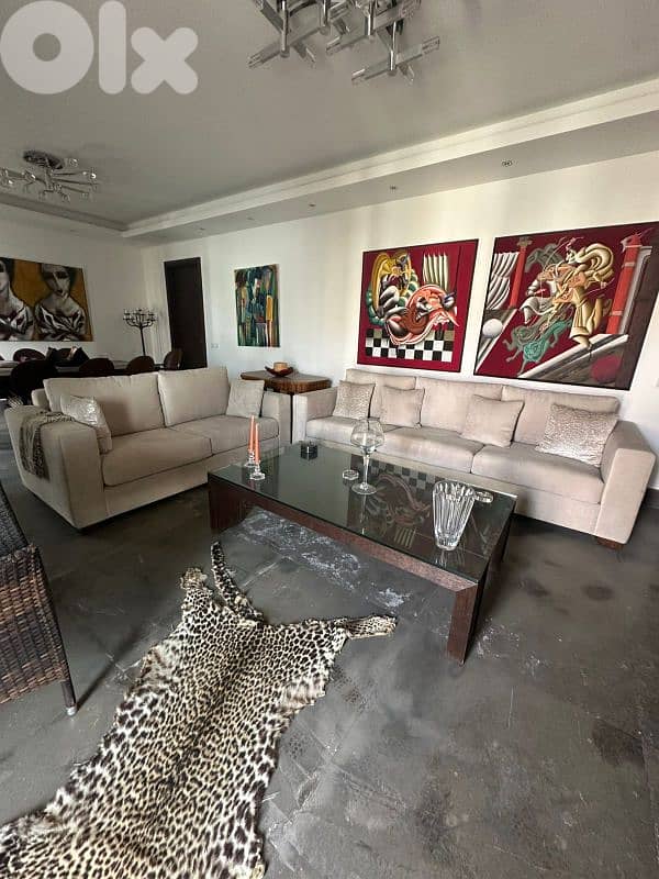 Elegant Furnished 3-Bedroom Apartment in Dhour Choueir 0