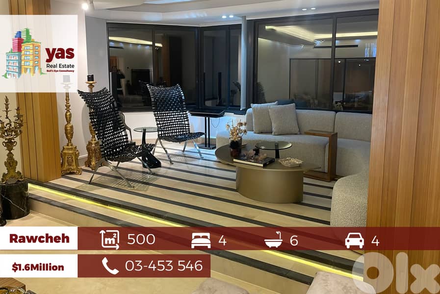 Rawcheh 500m2 | Open Sea View | Lux Building | PA | 0