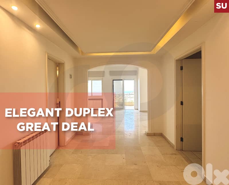 sea & mountain view, terrace, 2 parking, Ghazir/غزير  REF#SU132693 0