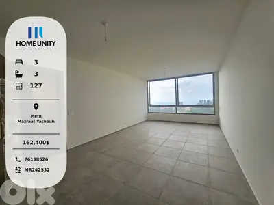 brand new apartment for sale in Mazraat Yachouh, Metn