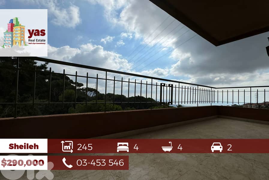 Sheileh 245m2 | New | Luxurious | Unique | Prime Location AC | 0