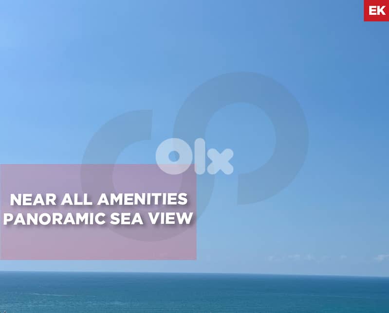 Panoramic Sea View ,Near all Amenities , Jbeil / جبيل REF#EK132709 0