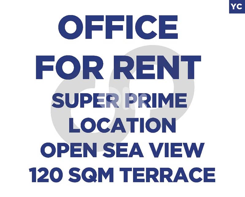 Office for Rent with 120 SQM Terrace IN JBEIL  ! REF#YC130471 ! 0