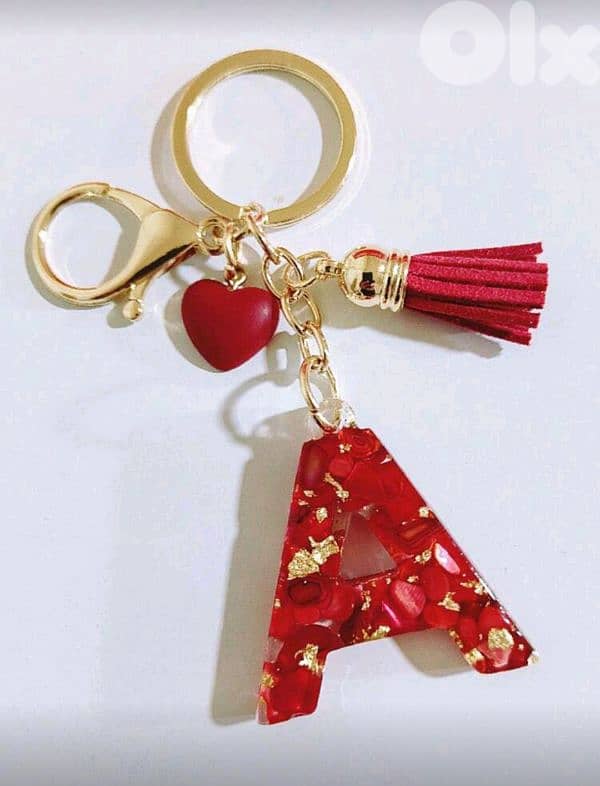 New Cute Heart Letter Keychain Gift For Teacher's Day (4 Colors) 0