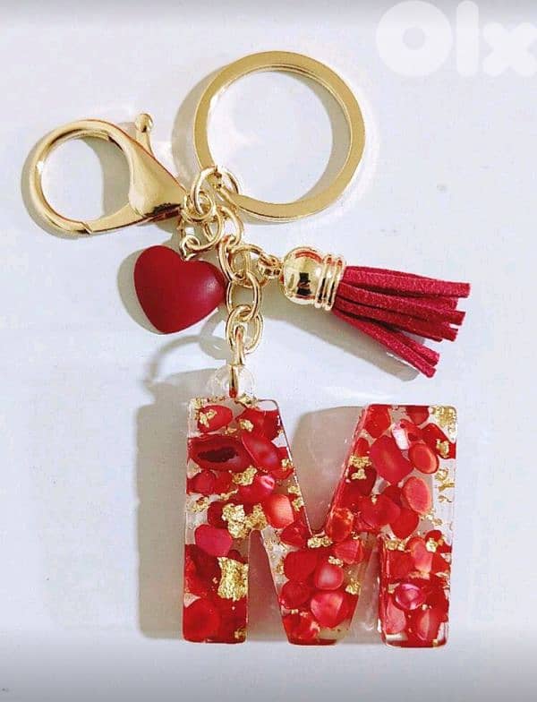 New Cute Heart Letter Keychain Gift For Teacher's Day (4 Colors) 3