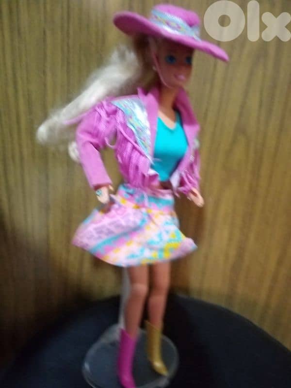 WESTERN FUN/SUNCHARM Barbie rare Mattel89 great doll+herown clothes=48 7