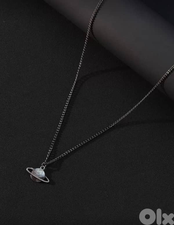 Saturn Design Necklace 0