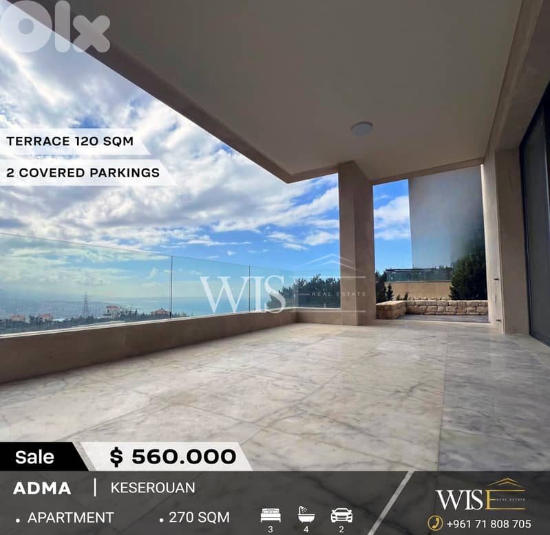 Stunning 270 SQM Apartment for SALE in Adma! 0