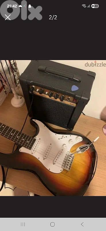 Electrical guitar + Amplifier 0