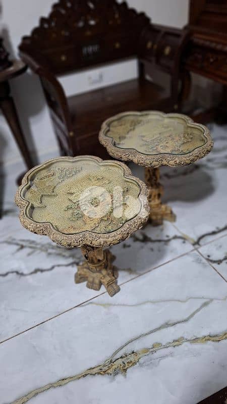 Rare 19th-Century Carved Masterpieces - Pair 0
