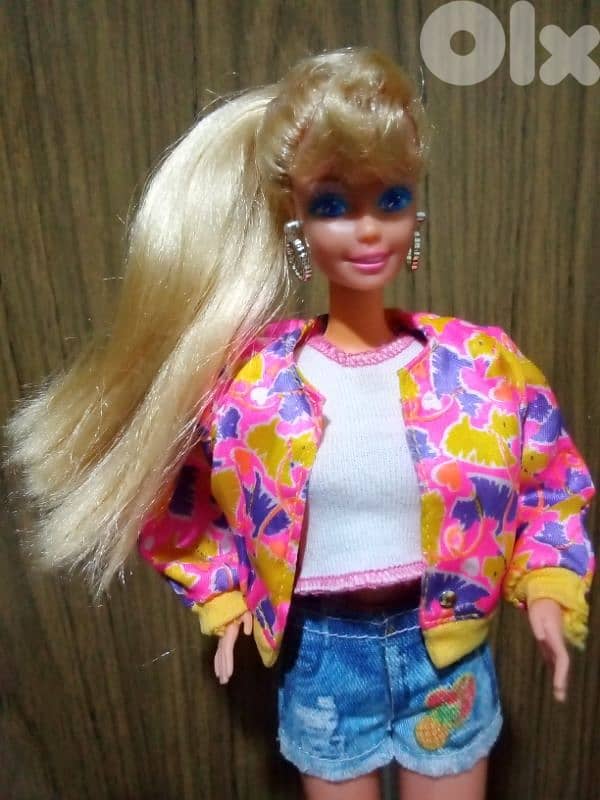 ROLLERBLADE Barbie Mattel91 Rare vintage +own Roller shoes great doll 2