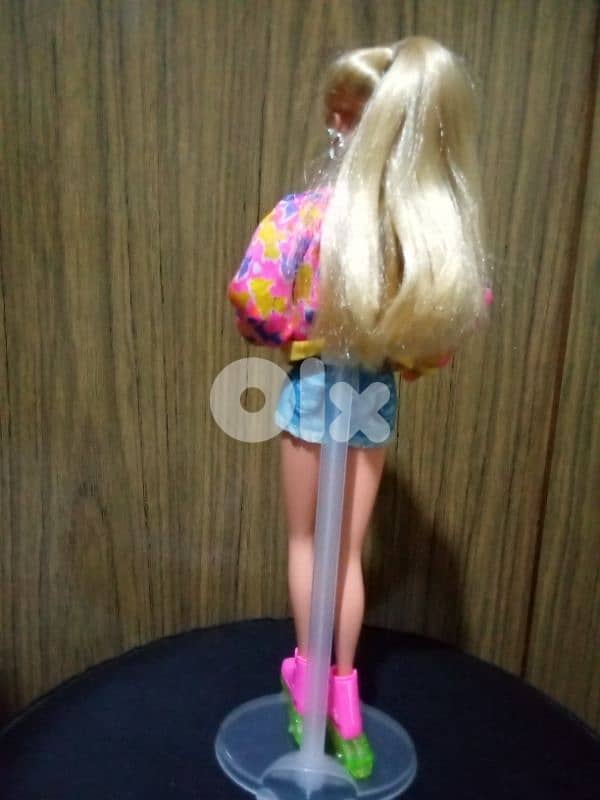 ROLLERBLADE Barbie Mattel91 Rare vintage +own Roller shoes great doll 4