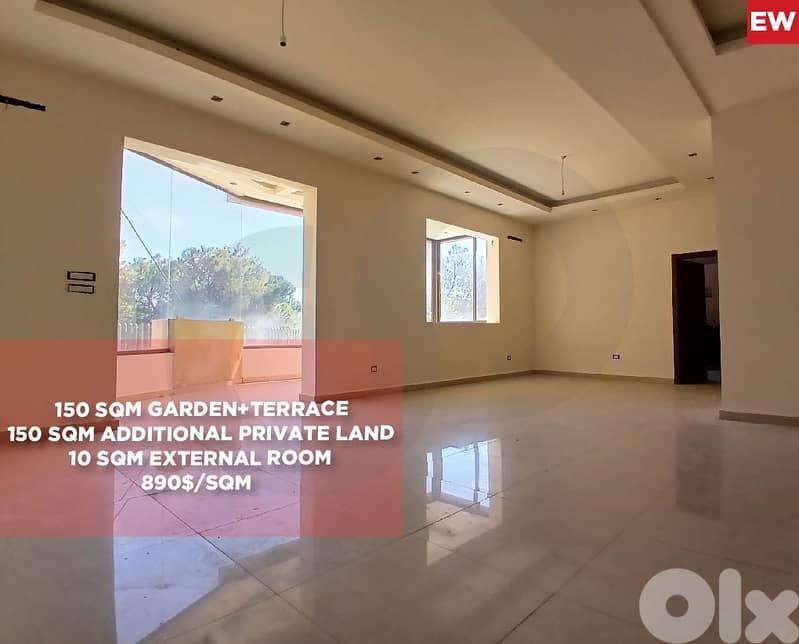 150 SQM TERRACE +GARDEN IN SHEILEH ! REF#EW129685 ! 0