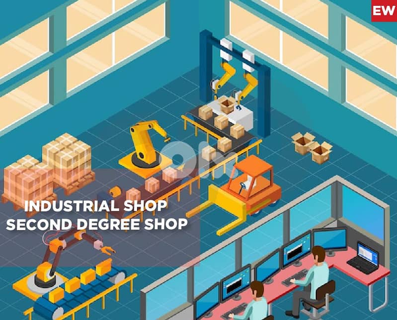 INDUSTRIAL SHOP- SECOND DEGREE SHOP- Zouk Mosbeh REF#EW130216 0
