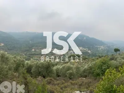 L15837 - 7,500 SQM Land With View For Sale in Deir Al Qamar