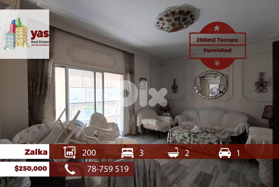 Zalka 200m2 | 200m2 Terrace | Furnished | Calm Area | Quiet Street | A 0