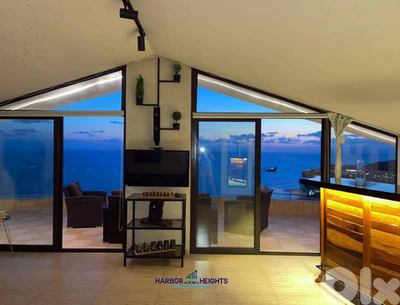 Sea View Rooftop Apartment for Rent in Kfarahbab 0