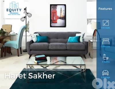 Furnished 178 SQM Apartment For Sale In Haret Sakher شقة للبيع#HS12794