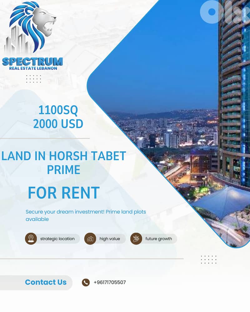 1100Sq LAND FOR RENT IN HORSH TABET PRIME, (HOR-219) 0