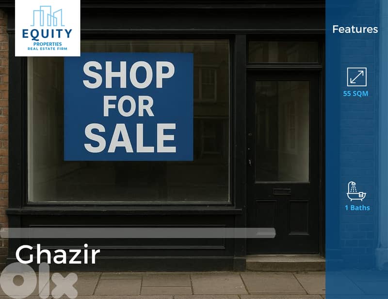 55 SQM Shop For Sale I Ghazir Great Location #HS13188 0