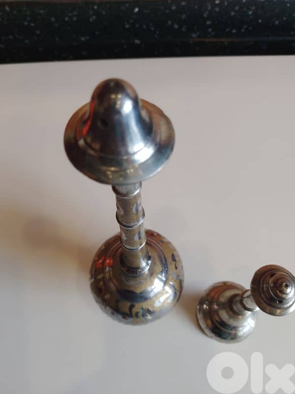 Vintage Handmade Brass Rose Water Sprinkler, Indian Design 10