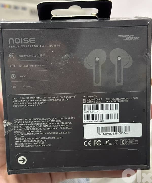Bose Noise Master Buds Onyx 1
