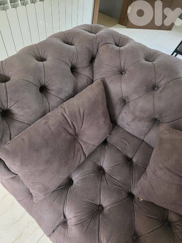imported L shape fa 2.4m suede fabric 0