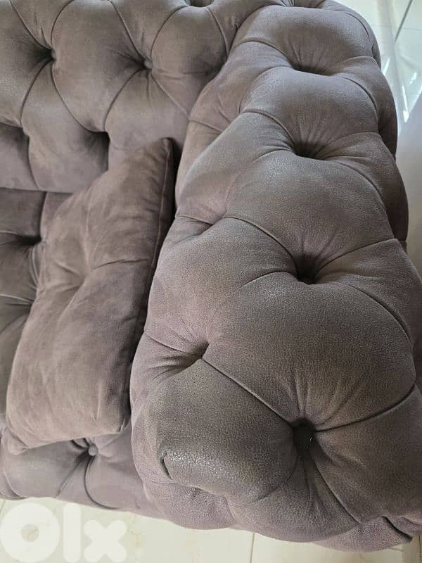 imported L shape fa 2.4m suede fabric 1