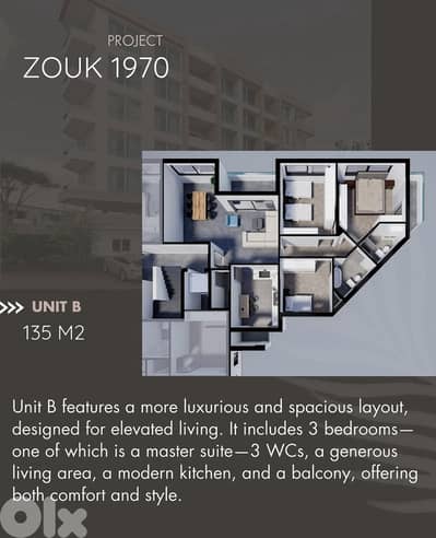 RWK105MF - Apartment under-construction for sale in Zouk Mosbeh