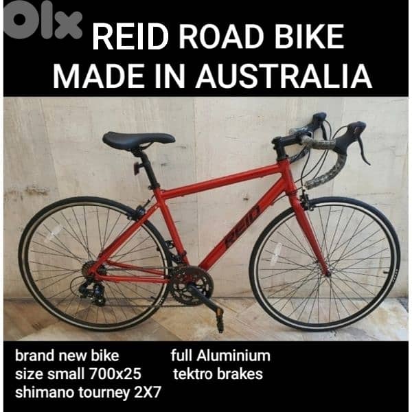 Reid road bike size small Aluminium 2x7sp 0