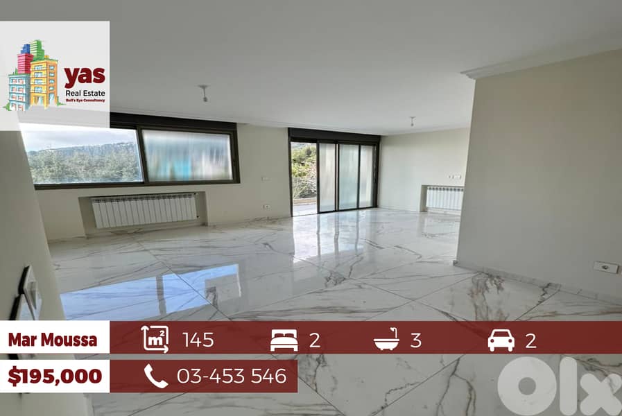 Mar Moussa 145m2 | Brand New | Well Lighted | Prime Area | JMC | 0