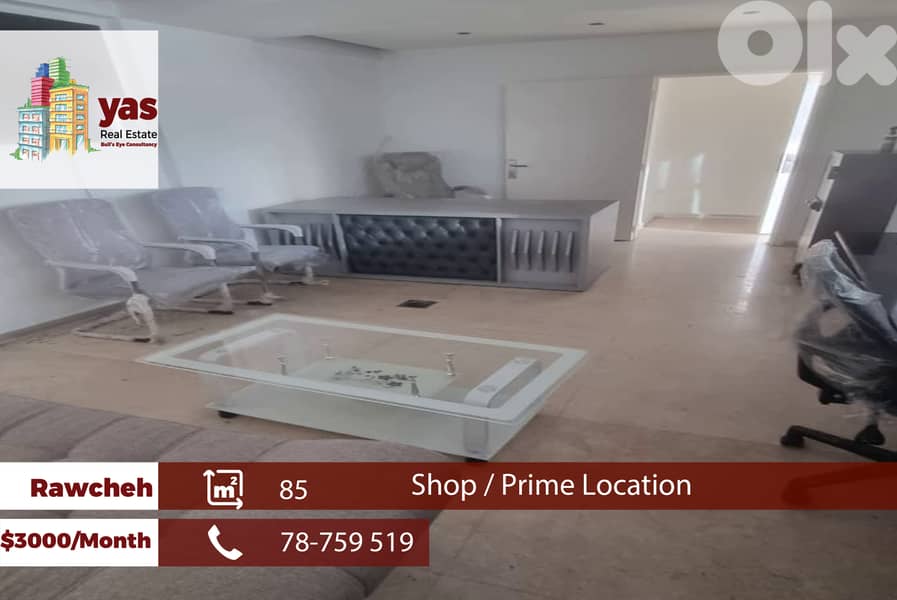 Rawcheh 85m2 | Shop | Rent | Classy Area | perfect Investment | WI 0