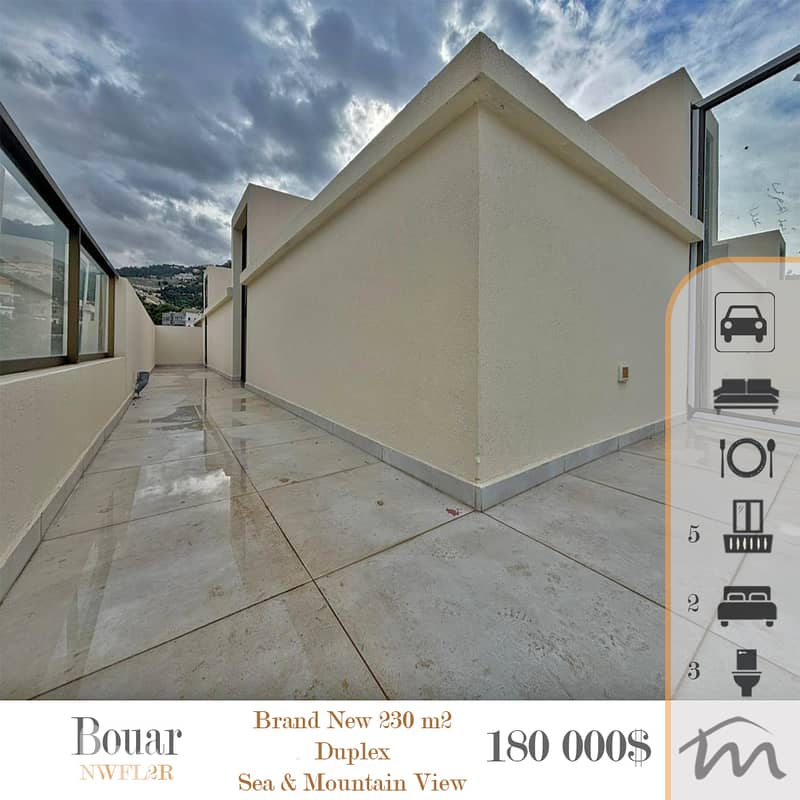 Bouar | Brand New 230m² Duplex w/ Terrace | 5 Balconies | Sea View 0