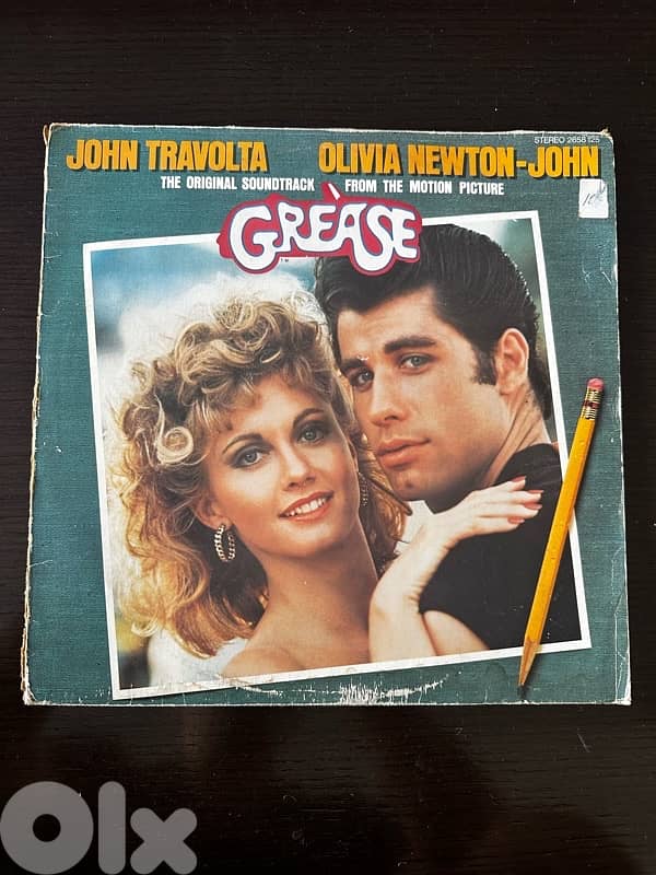 Grease - Original Movie Soundtrack, 1978 Double Vinyl LP Record Album 0